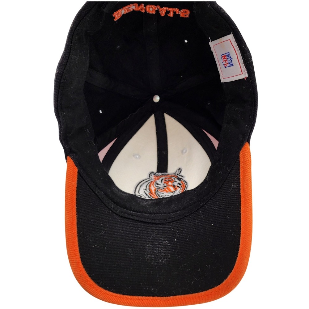 NFL Cincinnati Bengals Hat Mens Black Orange White Embroidered Baseball Cap - Picture 7 of 7
